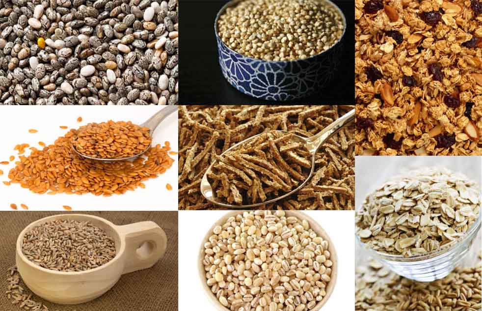 Fontes de carboidratos, fornecem energia ao organismo. Os integrais ainda são fonte de fibras, nutrientes, minerais, vitaminas e energia. Lentilha e grão-de-bico são leves e devem entrar na sua dieta. Feijões, de preferência os vermelhos.