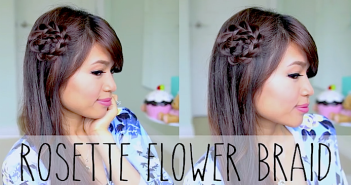 Tutorial de penteado com flor feita de trança