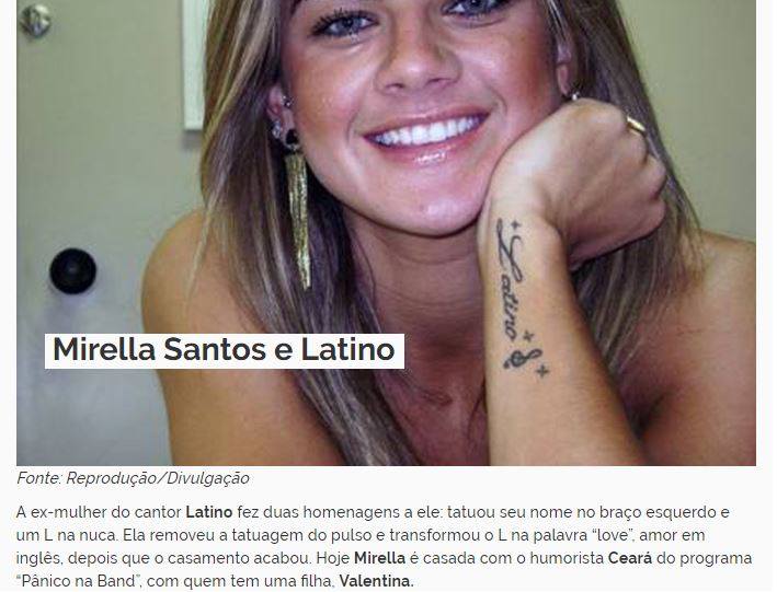7 Celebridades que se arrependeram de ter feito tatuagem 7 Celebridades que se arrependeram de ter feito tatuagem